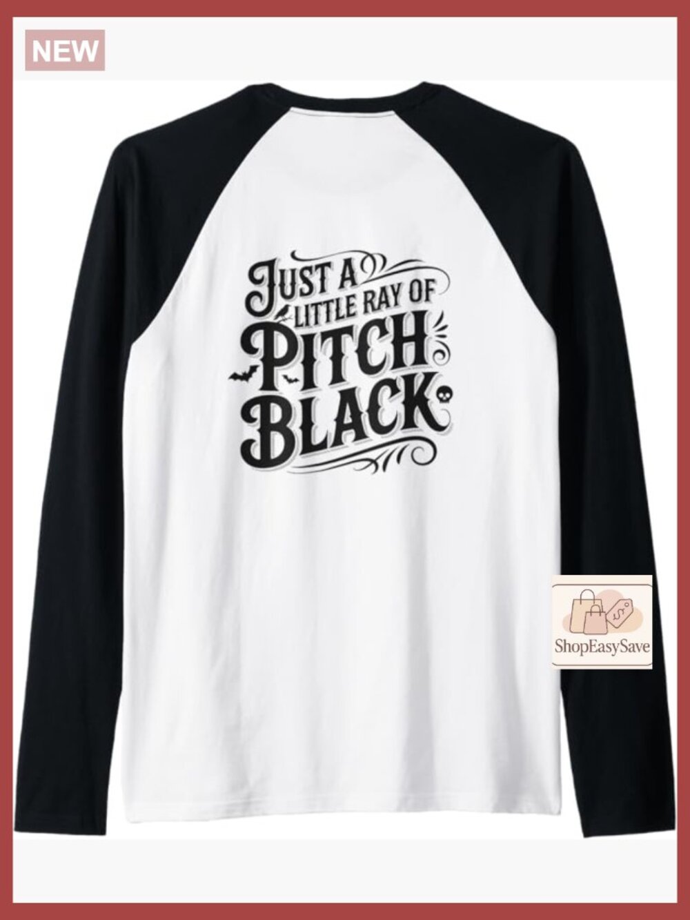 Gothic Punk Raglan Baseball Tee Retro Y2K Emo Grunge Music Scene Style